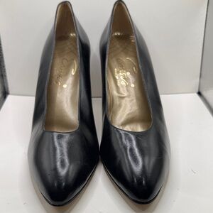 Reed Evins Black Leather Heels